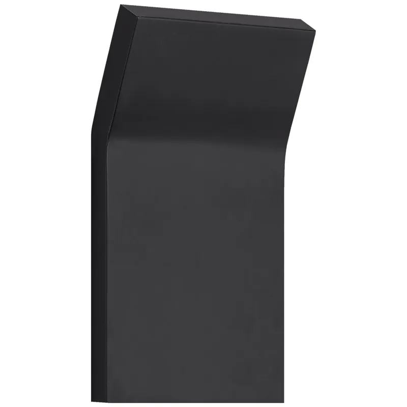 Peter Bristol Bend Medium Square Light in Matte Black Wall Light W4.5" x H8"