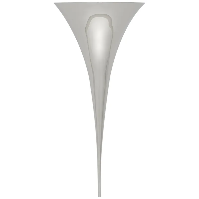 AERIN Alina Tail Sconce in Polished Nickel Wall Light W9" x H20"