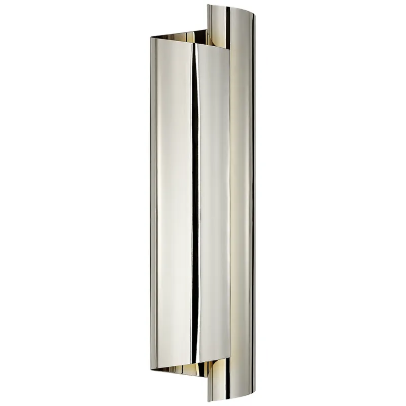 AERIN Iva Large Wrapped Sconce in Polished Nickel Wall Light W6.25" x H24"