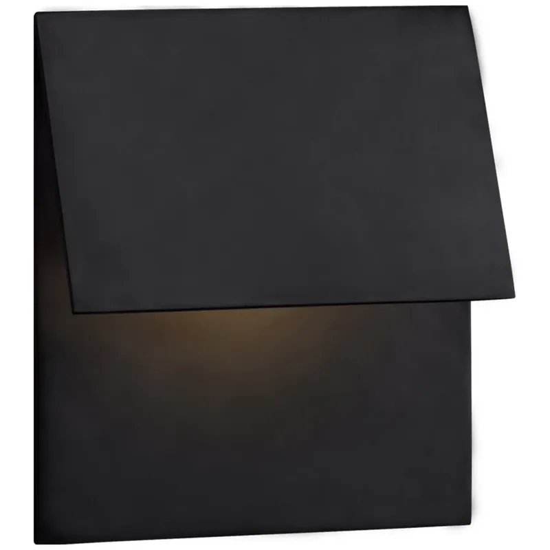 Kelly Wearstler Esker Single Fold Sconce in Bronze Outdoor Lighting W9" x H9.75"