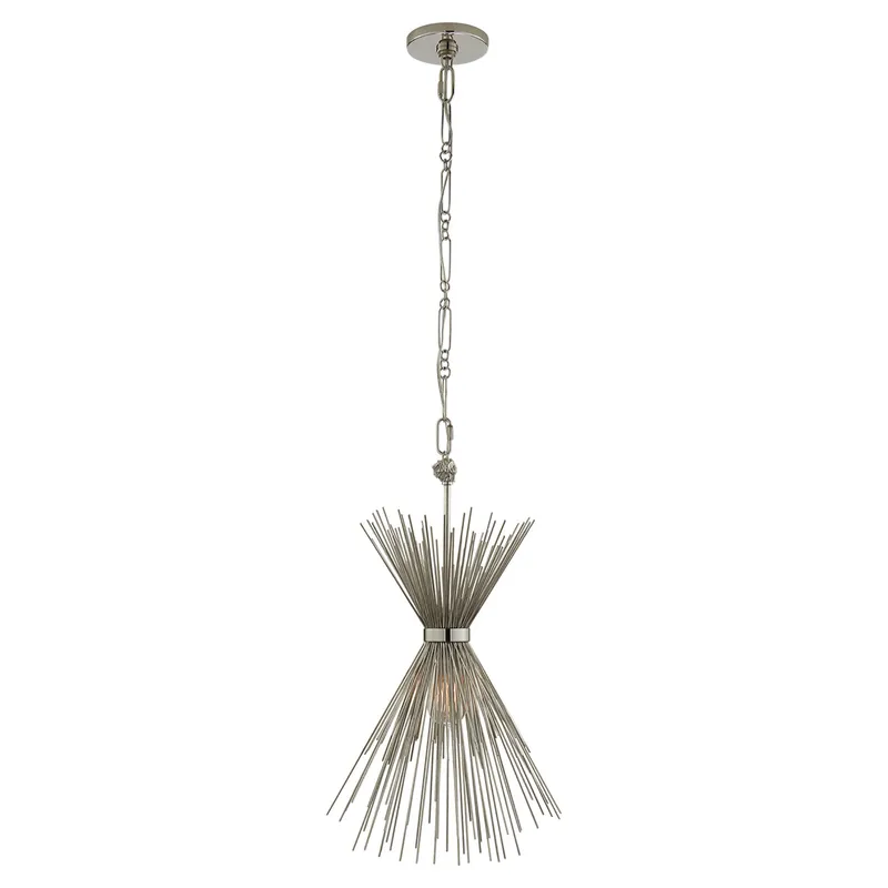 Kelly Wearstler Strada Small Chandelier in Polished Nickel Ceiling Light W9.25"