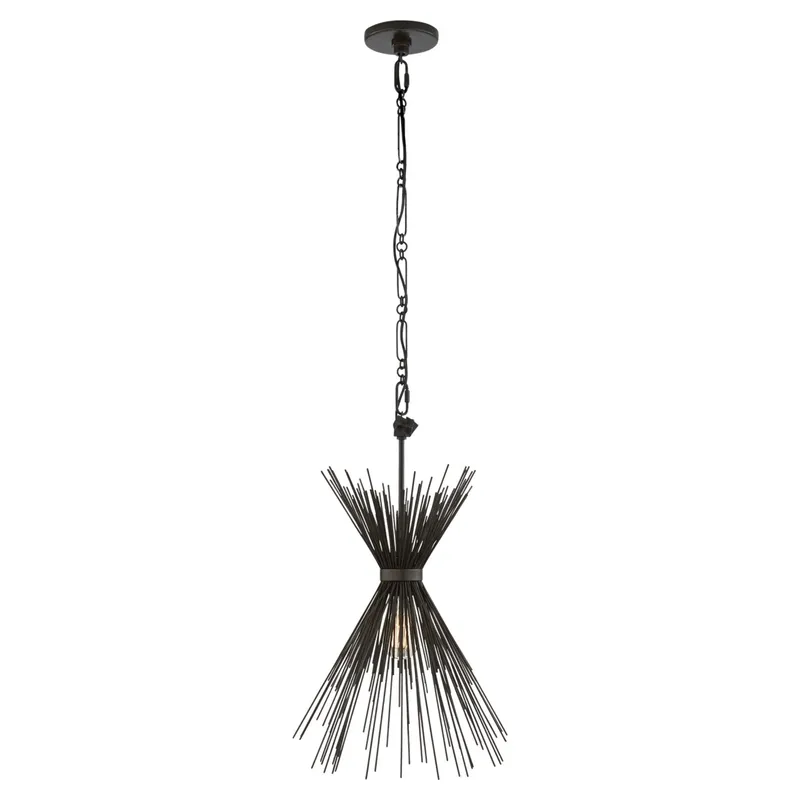 Kelly Wearstler Strada Small Chandelier in Aged Iron Ceiling Light W9.25"