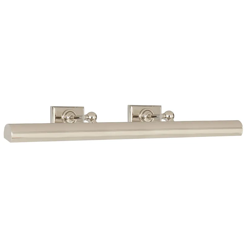 Chapman & Myers 30" Cabinet Maker's Picture Light in Polished Nickel Wall Light W30" x H3.5"