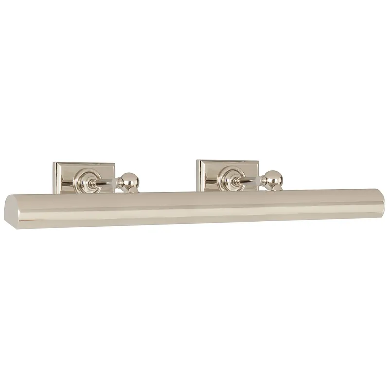 Chapman & Myers 24" Cabinet Maker's Picture Light in Polished Nickel Wall Light W24" x H3.5"