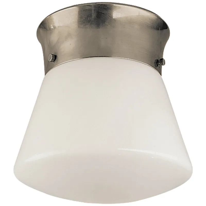Thomas O'Brien Perry Street Ceiling Light Antique Nickel W9.5" x H9"