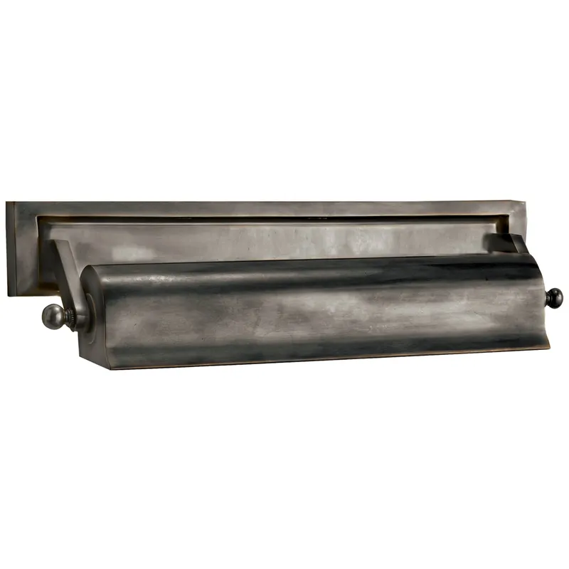Thomas O'Brien Library 16" Picture Light in Bronze Wall Light W17.5" x H4"