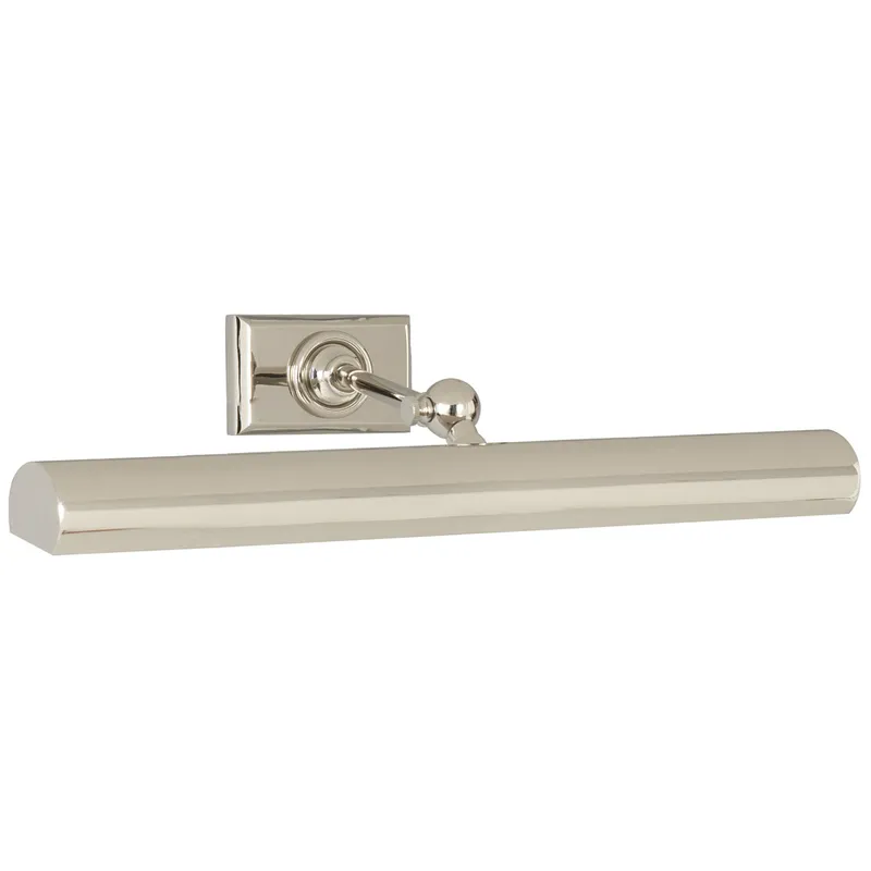 Chapman & Myers 18" Cabinet Maker's Picture Light in Polished Nickel Wall Light W18" x H3.5"