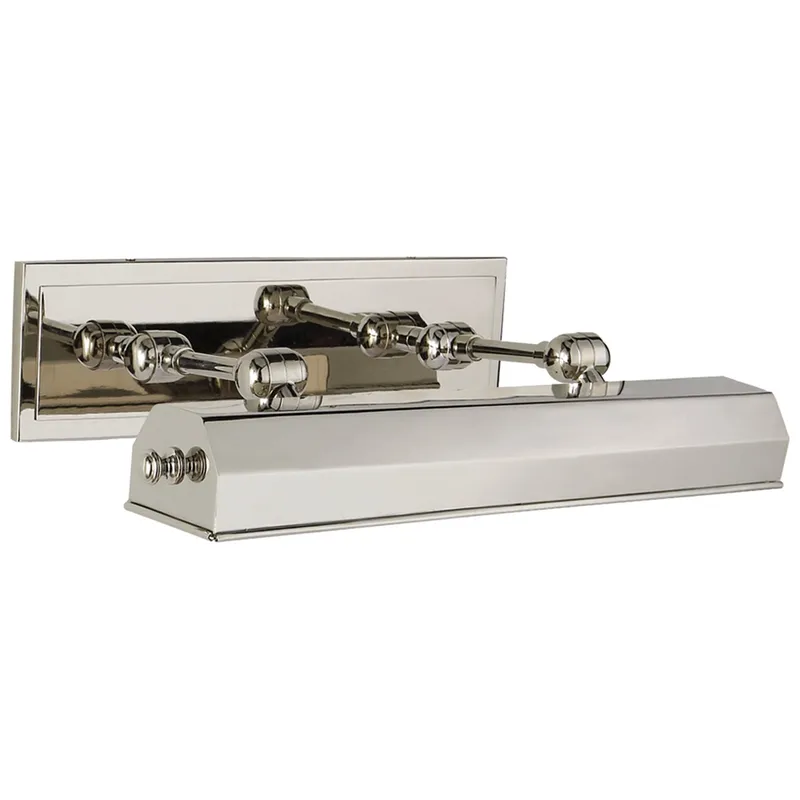 Chapman & Myers Dorchester 18" Picture Light in Polished Nickel Wall Light W18" x H4.5"