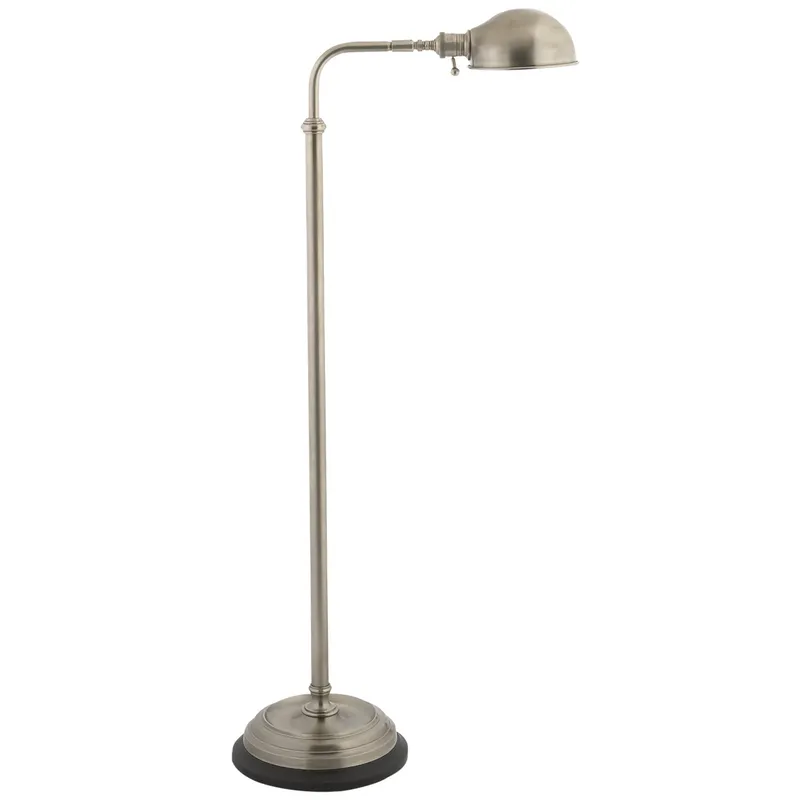 Chapman & Myers Apothecary Floor Lamp in Antique Nickel W10" x H40" - 54"