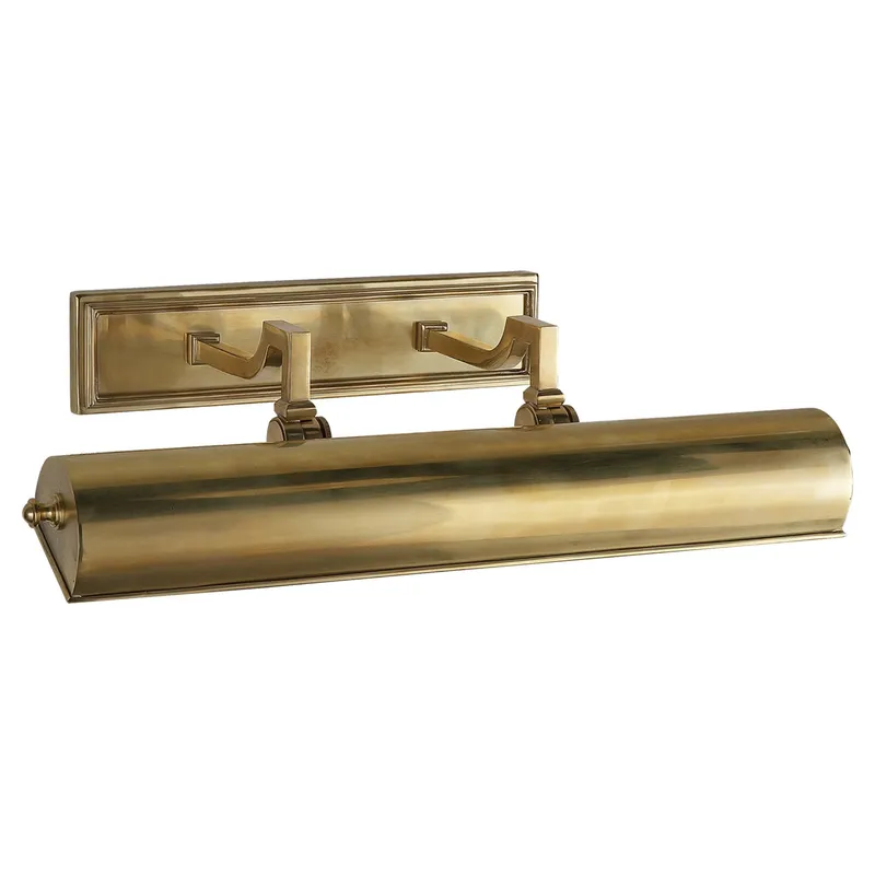 Alexa Hampton Dean 18" Picture Light in Natural Brass Wall Light W19.5" x H5"