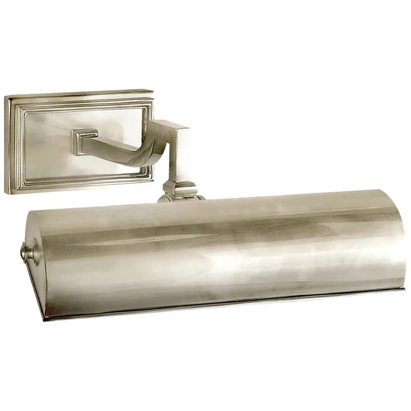 Alexa Hampton Dean 9" Picture Light in Brushed Nickel Wall Light W10.5" x H5"