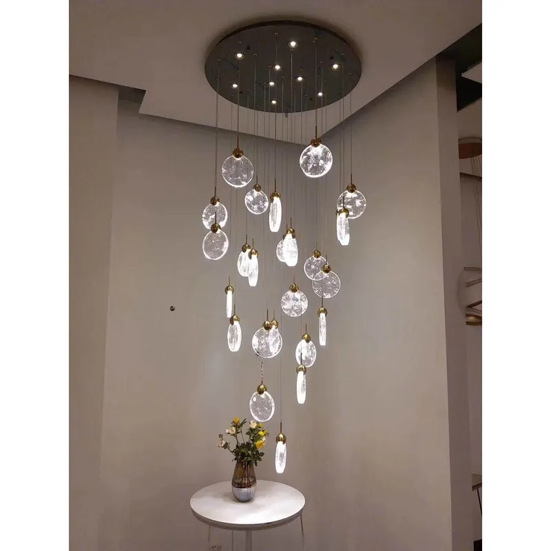Aurora Cloud Glass Cluster LED Pendant Light